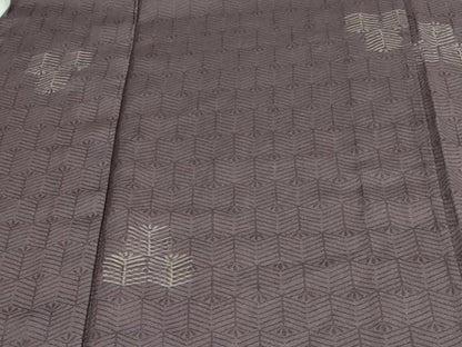 平和屋着物▽上質な小紋 単衣 松葉文 正絹 逸品 DAAV9644sf