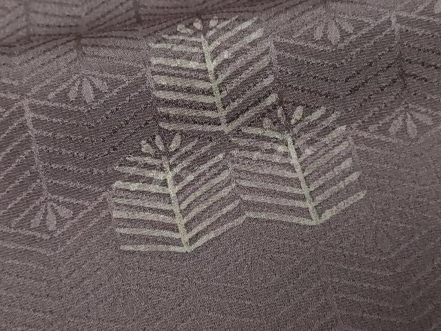 平和屋着物▽上質な小紋 単衣 松葉文 正絹 逸品 DAAV9644sf