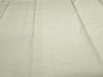 平和屋着物▽上質なお召 単衣 間道 正絹 逸品 DAAV9645sf