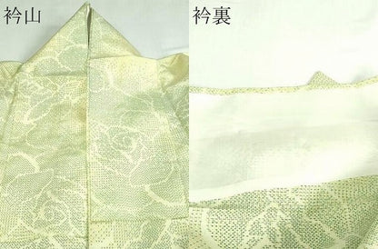 平和屋着物▽上質な紬 単衣 薔薇 正絹 逸品 DAAV9648sf
