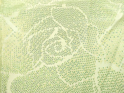 平和屋着物▽上質な紬 単衣 薔薇 正絹 逸品 DAAV9648sf