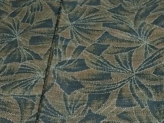 平和屋着物▽上質な紬 単衣 舞花文 正絹 逸品 DAAV9649sf