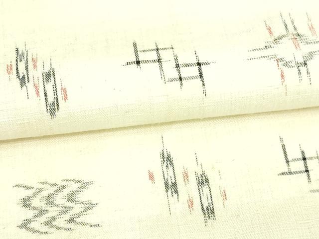 平和屋着物▽上質な紬　単衣　吉祥文　正絹　逸品　DAAV9652sf