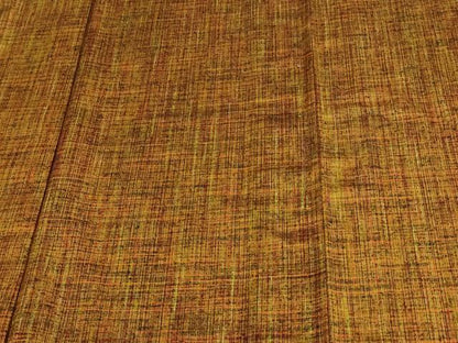 平和屋着物▽上質な紬　単衣　格子　正絹　逸品　DAAV9653sf
