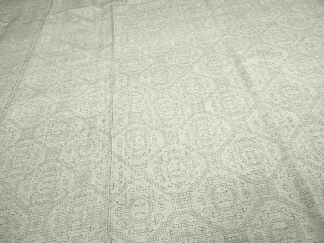 平和屋着物▽結城紬 単衣 花菱文 正絹 逸品 DAAV9654sf