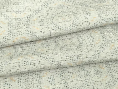 平和屋着物▽結城紬 単衣 花菱文 正絹 逸品 DAAV9654sf