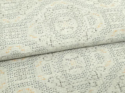 平和屋着物▽結城紬 単衣 花菱文 正絹 逸品 DAAV9654sf