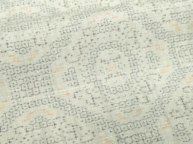 平和屋着物▽結城紬 単衣 花菱文 正絹 逸品 DAAV9654sf