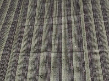 平和屋着物▽上質な紬 単衣 間道 正絹 逸品 未使用 DAAV9655sf