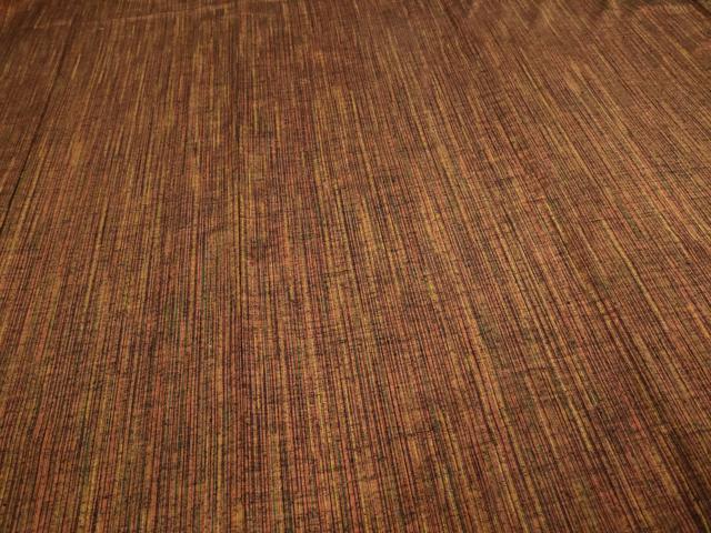 平和屋着物▽上質な紬 単衣 縞 正絹 逸品 DAAV9656sf
