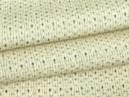平和屋着物▽本塩沢 単衣 十字絣 正絹 逸品 DAAV9657sf