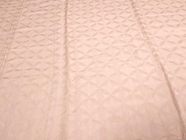 平和屋着物▽上質な色無地 単衣 七宝花地紋 虹色 正絹 逸品 DAAV9660sf