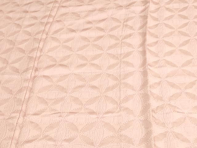 平和屋着物▽上質な色無地 単衣 七宝花地紋 虹色 正絹 逸品 DAAV9660sf