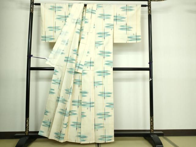 平和屋着物▽上質な紬 単衣 飛鳥文 正絹 逸品 DAAV9662sf