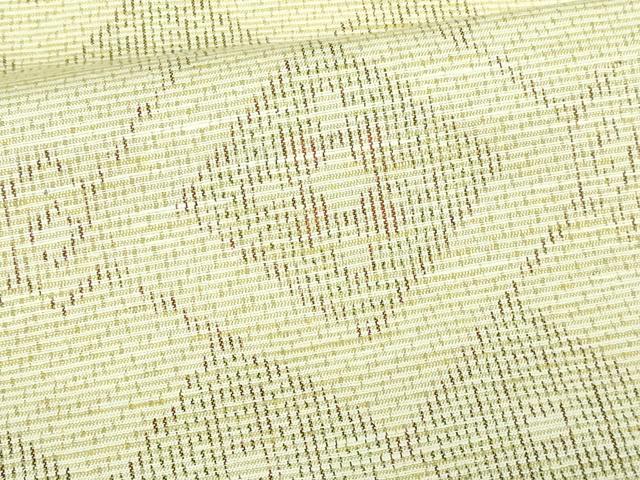 平和屋着物▽上質な紬 単衣 花菱文 正絹 逸品 DAAV9666sf