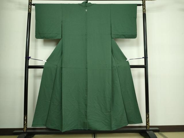平和屋着物▽上質な色無地 単衣 菱地紋 仙斎茶色 正絹 逸品 未使用 DAAV9669sf