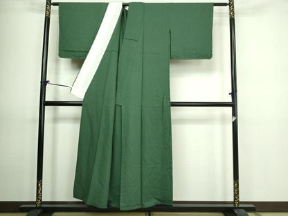 平和屋着物▽上質な色無地 単衣 菱地紋 仙斎茶色 正絹 逸品 未使用 DAAV9669sf