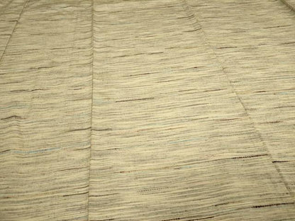 平和屋着物▽上質な紬　単衣　霞文　正絹　逸品　DAAV9670sf