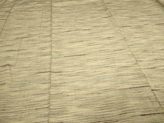 平和屋着物▽上質な紬　単衣　霞文　正絹　逸品　DAAV9670sf