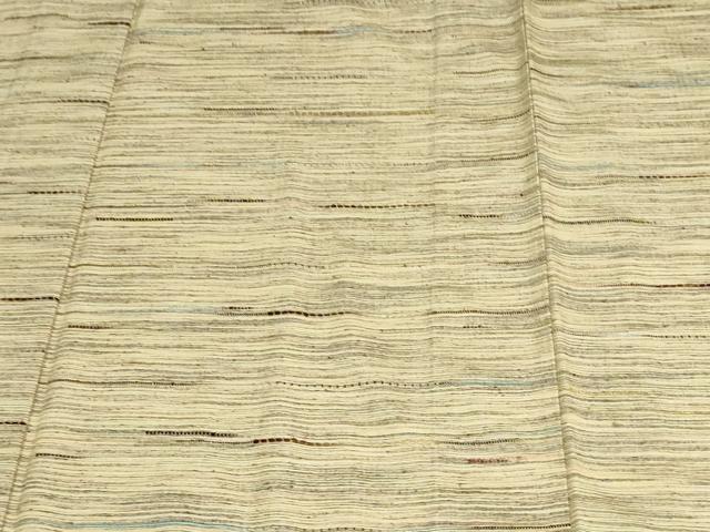 平和屋着物▽上質な紬　単衣　霞文　正絹　逸品　DAAV9670sf