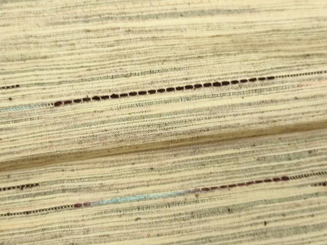 平和屋着物▽上質な紬　単衣　霞文　正絹　逸品　DAAV9670sf
