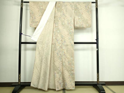 平和屋着物▽小紋 単衣 辻が花 暈し染め 洗える着物 DAAV9680sf