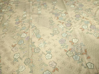 平和屋着物▽小紋 単衣 辻が花 暈し染め 洗える着物 DAAV9680sf