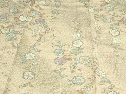 平和屋着物▽小紋 単衣 辻が花 暈し染め 洗える着物 DAAV9680sf