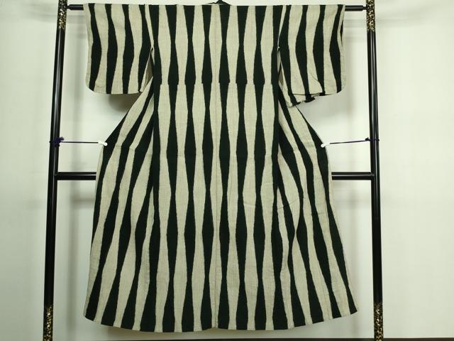 平和屋着物▽上質な紬 単衣 変わり間道 正絹 逸品 DAAV9683sf