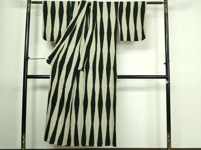 平和屋着物▽上質な紬 単衣 変わり間道 正絹 逸品 DAAV9683sf