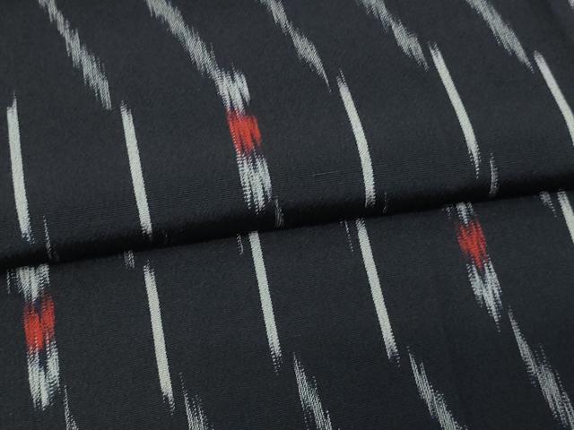 平和屋着物▽上質な紬 単衣 変わり縞 正絹 逸品 DAAV9687sf