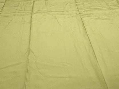 平和屋着物▽上質な色無地　単衣　抹茶色　正絹　逸品　未使用　DAAV9691sf