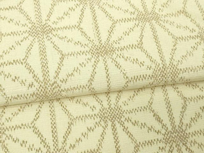 平和屋着物▽上質な紬 単衣 麻の葉文様 正絹 逸品 DAAV9695sf
