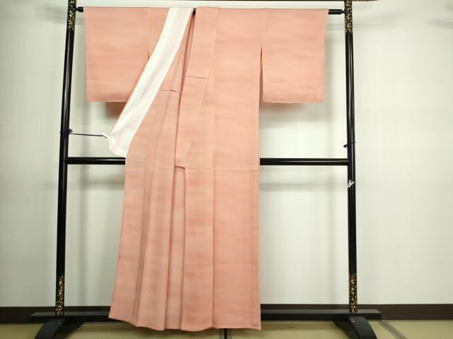 平和屋着物▽虹色創家 本郷大田子 小紋 単衣 霞文 暈し染め 正絹 逸品 未使用 DAAV9697sf