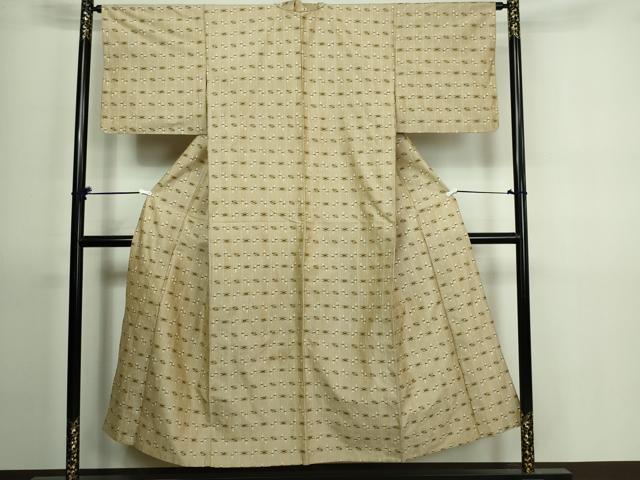 平和屋着物▽本場琉球紬　単衣　吉祥文　正絹　逸品　DAAV9698sf