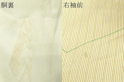 平和屋着物▽上質な小紋 単衣 舞花文 正絹 逸品 DAAV9701sf