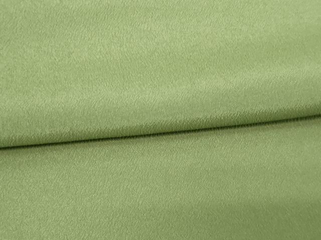 平和屋着物▽色無地　単衣　鶸茶色　洗える着物　DAAV9710sf