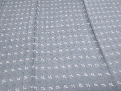 平和屋着物▽ファッションデザイナー コシノアヤコ 小紋 単衣 草花文 正絹 逸品 DAAV9712sf