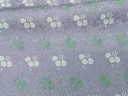平和屋着物▽ファッションデザイナー コシノアヤコ 小紋 単衣 草花文 正絹 逸品 DAAV9712sf