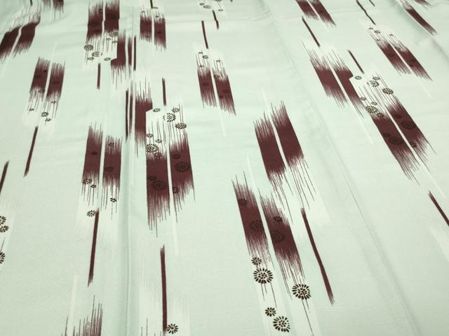 平和屋着物▽小紋 単衣 舞花文 洗える着物 DAAV9716sf