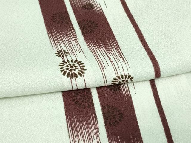 平和屋着物▽小紋 単衣 舞花文 洗える着物 DAAV9716sf