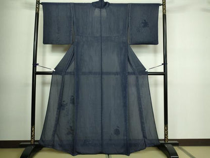 平和屋着物▽訪問着 無双 紗袷 紗×紗 童子遊び 正絹 逸品 DAAV9717sf