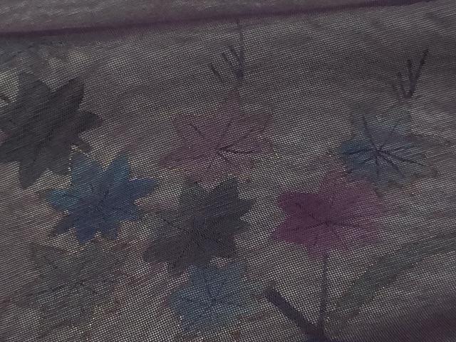 平和屋着物▽訪問着 無双 紗袷 紗×紗 草花文 金彩 正絹 逸品 DAAV9718sf