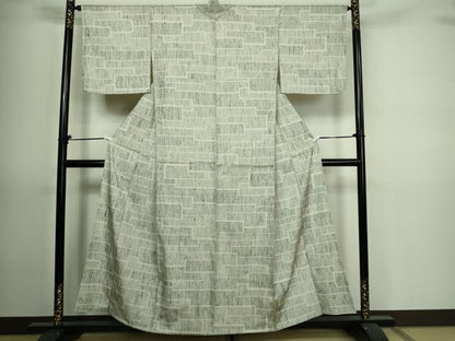 平和屋着物▽上質な紬 単衣 変わり間道 正絹 逸品 DAAV9719sf