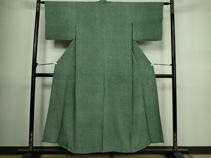 平和屋着物▽上質な小紋 単衣 芝文 正絹 逸品 DAAV9721sf