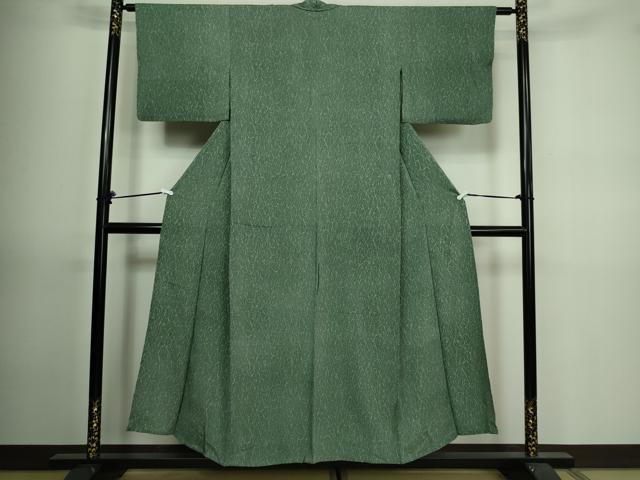 平和屋着物▽上質な小紋 単衣 芝文 正絹 逸品 DAAV9721sf