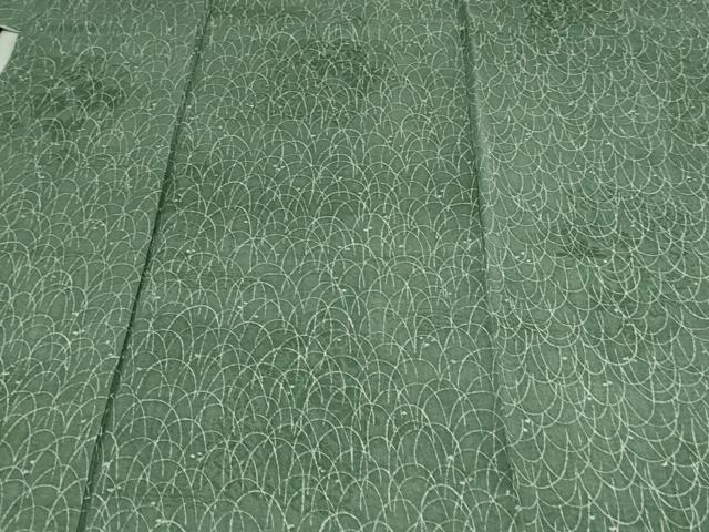 平和屋着物▽上質な小紋 単衣 芝文 正絹 逸品 DAAV9721sf