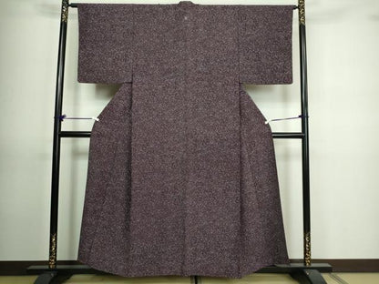 平和屋着物▽上質な小紋 単衣 霞文 正絹 逸品 DAAV9723sf