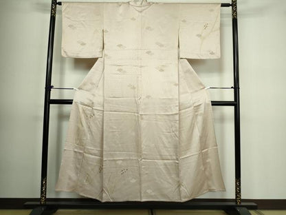 平和屋着物▽訪問着 単衣 青海波花文 金彩 やまと誂製 正絹 逸品 DAAV9726sf