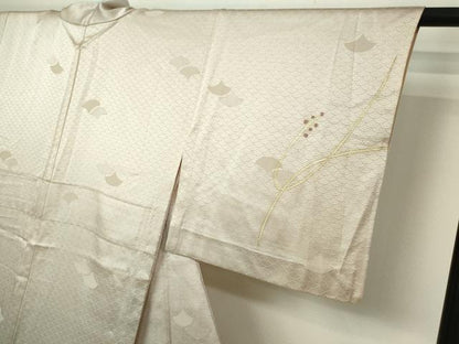 平和屋着物▽訪問着 単衣 青海波花文 金彩 やまと誂製 正絹 逸品 DAAV9726sf